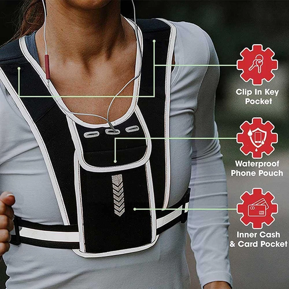 حامل هاتف سترة للجري للرجال وا - مراجعة Running Gear Train وسعره