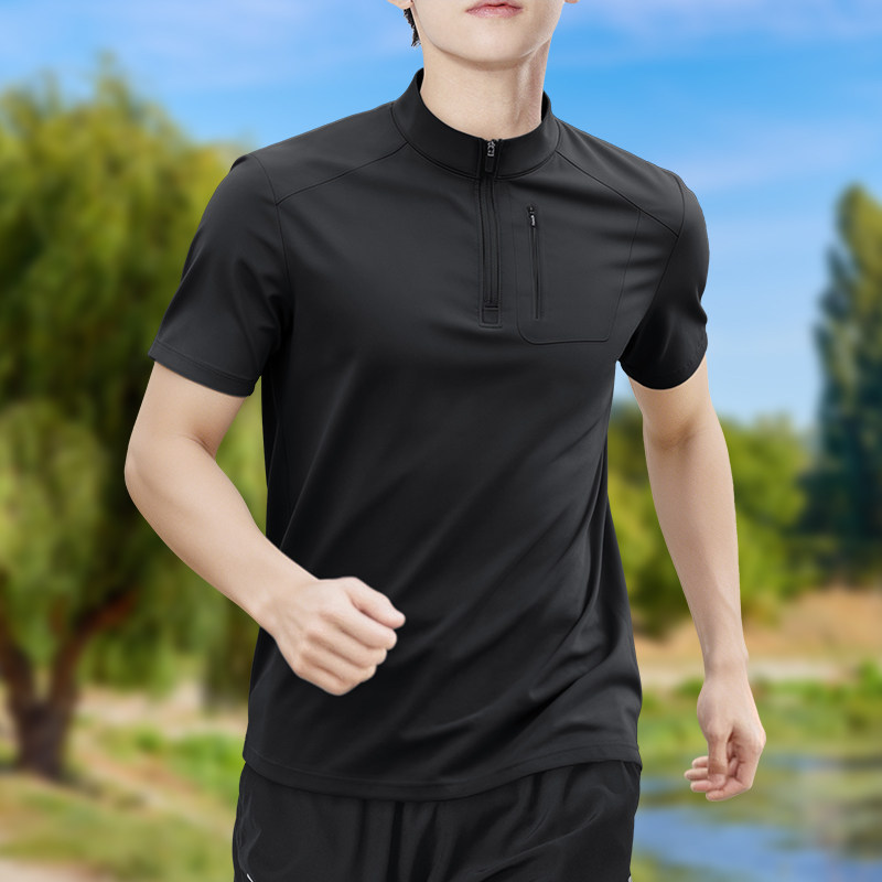 تي شيرت رجالي نصف سحاب عالي ال - مراجعة Running Gear Winter وسعره