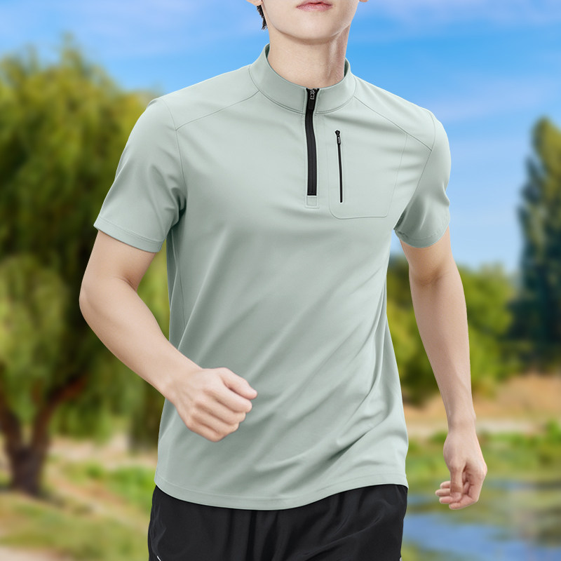 تي شيرت رجالي نصف سحاب عالي ال - مراجعة Running Gear Winter وسعره